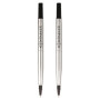 Parker Lot de 2 Recharges d'Encre Quink pour Stylo Roller - Pointe Fine 0,5 mm - Noir