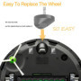 Hibucuo Lot de 2 Roues de Rechange pour Aspirateurs Roomba E, i et S