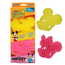 Éponges Vaisselle Scrub Daddy Mickey & Minnie - Lot de 2