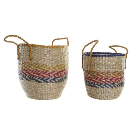 Set de basket DKD Home Decor Orange Vert Herbier marin (35 x 22 x 46 cm) (2 pcs) 140,99 €