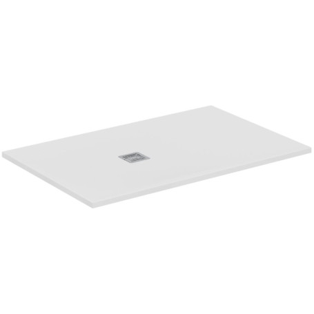 Receveur de Douche Ultra Plat S+ en Résine Effet Pierre - 140x90cm - Blanc