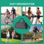 Sac de Sport Romon Imperméable avec Compartiment à Chaussures - Noir