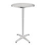 Table Haute Ronde Bolero en Acier Inoxydable pour Bar et Terrasse