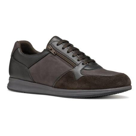 Baskets Geox U Avery pour Homme en Marron - Confort Respirant