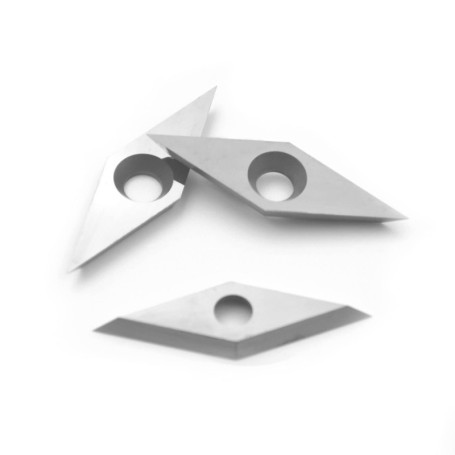 CDBP Lot de 3 Inserts en Carbure de Tungstène Diamantés pour Outils de Tournage