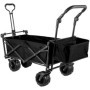Chariot de Jardin Pliable Extra Large avec Auvent Amovible - VEVOR