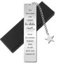 Marque-Page Amitié en Argent avec Boîte Cadeau Élégante