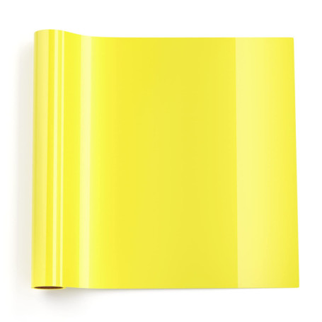 Rouleau de Vinyle Thermocollant JAJOJSJO pour Tissu - 12" x 6ft - Jaune