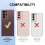HOOMIL Coque pour Samsung Galaxy S22 Ultra 5G 6,8 Pouces, Anti-Jaunissement Étui Téléphone Transparente, Housse de Protection An