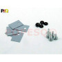 Set de 5 Dissipateurs Isolants pour Transistors TO220 - POPESQ