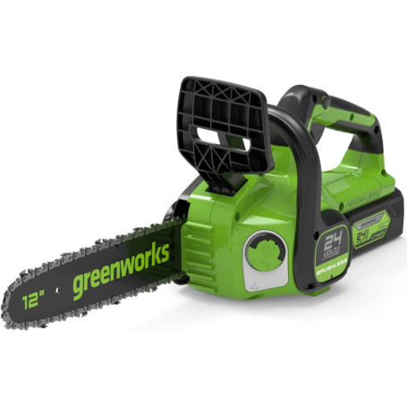 Tronçonneuse à Batterie Greenworks GD24CS30 - 30 cm, Moteur Sans Balais