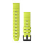 Bracelet QuickFit Garmin 22 mm en Jaune Fluo pour Montres Intelligentes