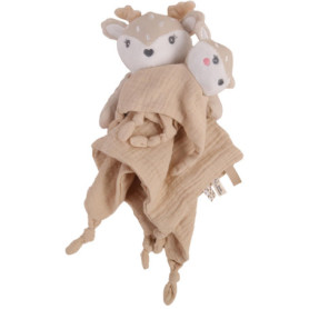 Doudou de Séparation Biche Dodo d'Amour - Beige Doux pour Bébé