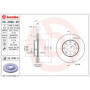 Disques de Frein Brembo 09.3090.21 - Set de 2 pour Voiture