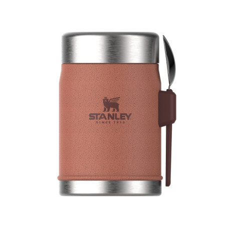 Bocal Alimentaire Isotherme Stanley 0.4L avec Cuillère-Fourchette - Hammertone Clay