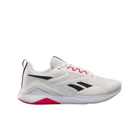 Reebok NANOFLEX TR 2 - Baskets Flexibles pour Homme en Blanc, Noir et Rouge