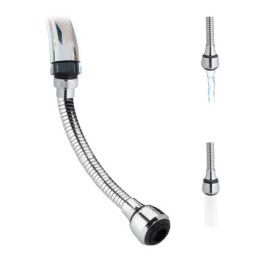 Rallonge de Robinet Flexible avec Économiseur d'Eau - 2 Jets, 30 cm