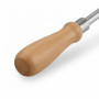Racloir à Cendres en Acier Inoxydable avec Manche en Bois - Relaxdays