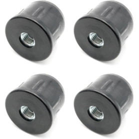 Lot de 4 bouchons filetés ronds Design61 pour meubles - Diamètre 40 mm