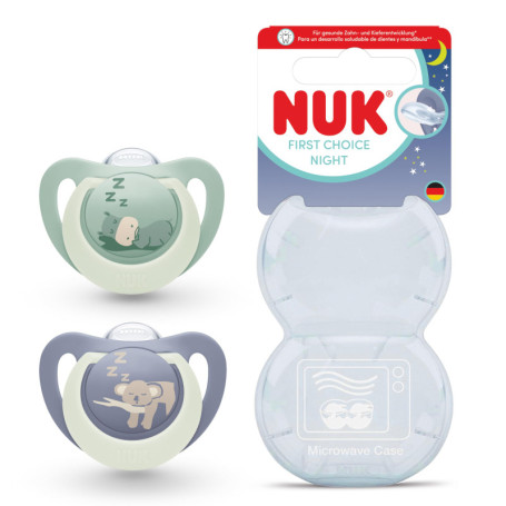 Sucette NUK First Choice Night pour Bébé 0-6 Mois