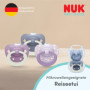 Sucettes NUK First Choice Classic Night pour Bébé - Lot de 2, 0-6 mois