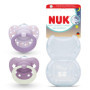 Sucettes NUK First Choice Classic Night pour Bébé, Lot de 2, 6-18 mois
