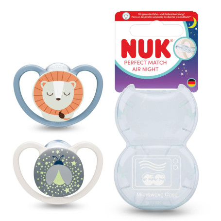 Sucette NUK Perfect Match Air Night pour Bébé 18-36 mois