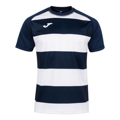 T-shirt de Sport Joma Prorugby II Manches Courtes Bleu Marine/Blanc