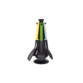 Ensemble d'ustensiles de cuisine Joseph Joseph 5 pièces avec support Opale