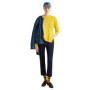 Pull Femme Jaune à Col Ample United Colors of Benetton