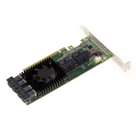 Carte PCIe 3.0 x16 KALEA pour 8 SSD U.2 NVMe - Switch Multi Host