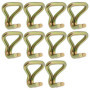 Lot de 10 Crochets à Double Pointe OTOTEC pour Sangles de 25 mm - Fixation Durable et Pratique