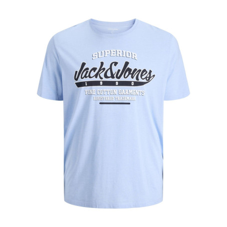 T-shirt Homme JACK & JONES Plus en Chambray Blue