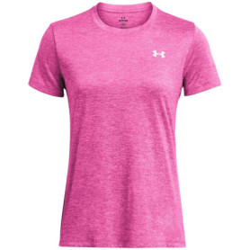 T-shirt Femme Under Armour Tech SSC Twist - Super Rose