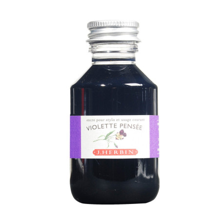 Flacon d'encre Violette Pensée 100ml - Jacques Herbin
