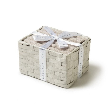 Lot de 3 Serviettes de Bain Caleffi en Coton Ultra Absorbant