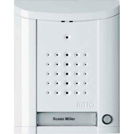 Interphone Entravox Ritto Blanc - Station de Porte avec Éclairage LED
