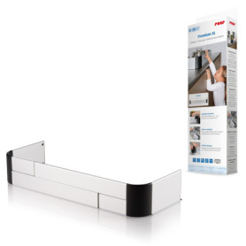 Grille de Protection de Cuisson Premium XL Reer - Argenté, Réglable 57-90 cm