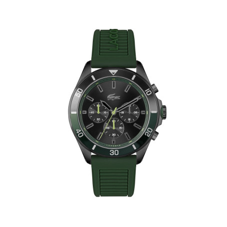 Montre Chronographe Lacoste Tiebreaker pour Homme en Silicone Vert