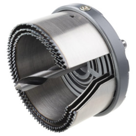 Scie Cloche Professionnelle Wolfcraft 60/67/74 mm avec Inserts de Lame