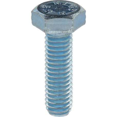 Vis à Métaux Tête Hexagonale M6 - Acier 8.8 - Blister de 21