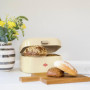 Boîte à Pain Graphite Mat WESCO avec Trous d'Aération et Poignée Stable