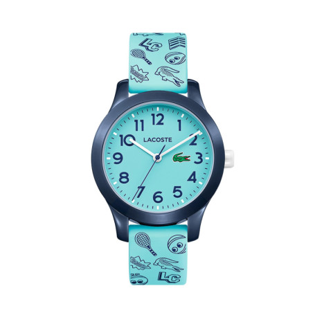 Montre Analogique Lacoste 12.12 pour Enfants - Bracelet en Silicone Turquoise