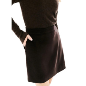 Jupe Classique Caroll en Uni pour Femme