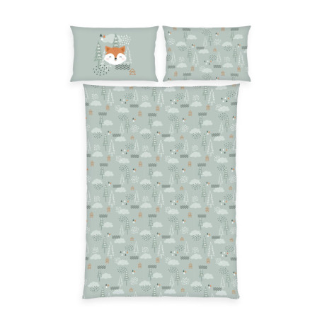 Ensemble de Literie Enfant Nordic Forest - 100% Coton Flanelle