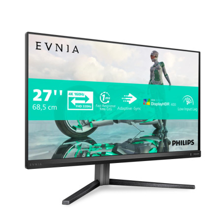 Moniteur Gaming Philips 27" 4K Ultra HD 160Hz avec Mode Double Résolution