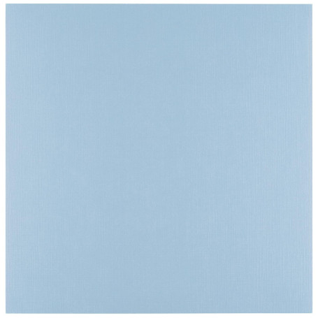 Papier Cartonné en Lin Bleu Florence - 10 Feuilles 30,5 x 30,5 cm pour Loisirs Créatifs
