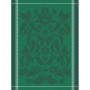 Torchon en Coton Piments Verts - Le Jacquard Français 60 x 80 cm