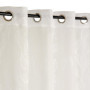 Rideau Voilage Brodé Feuilles Ecru 140x240cm - Atout Ciel