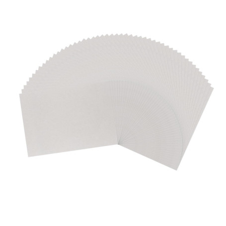 Pack de 50 Feuilles de Carton Gris A4 - 1mm pour Scrapbooking et Reliure